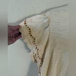 Liz Claiborne Yellow Short Flutter Sleeve Top Photo 3