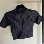 SKIMS  Swim short eleven top with‎ zip-up front, color onyx size S black NWOT Photo 0