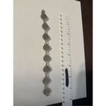 Vintage Havana Y2K Silver toned rhinestone beaded chain‎ bracelet feminine dainty Photo 4