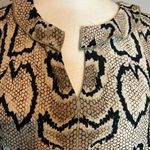 CAbi snakeskin animal print blouse size M Photo 4
