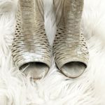 Paul Green  | Tacey Metallic Perforated Leather
Peep Toe Ankle Booties | 6 (3.5) Photo 1