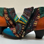 SOCOFY Women's Colorful Leather Woven Tapestry Boho Ankle Boots EU38/US7.5 Size undefined Photo 9