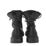 Dr. Martens  1460 Kolbert Wintergrip Womens Black Fur Lined Lace Up Boots Size 7 Photo 2