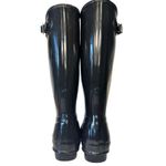 Hunter  Rain Boots Women's Original Tall Black Glossy 6M/7F Photo 3