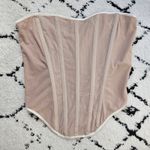 NBD  Cream Nude Corset Bustier Top‎ Size Small Photo 8