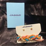 Indigo Authority Monarch beaded bracelet & earring set Photo 2