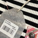 Hem & Thread  small women’s black white striped knit dress sleeveless scoop neck Photo 3