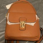 Small Backpack Purse Orange Photo 0