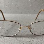 Joan Collins 9731 Gold Brown Eyeglasses FRAMES ONLY 52 Photo 0