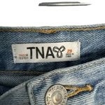TNA Aritzia Button Fly Distressed Shorts Blue Size 29 Photo 1