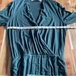 Michael Stars  Green Long Sleeve Mini Dress Ruched NWOT Photo 6