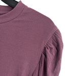 Lulus Purple Ribbed Long Sleeve Top Medium New Photo 1