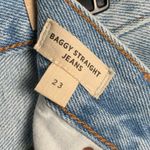 Madewell  Women Size 23 Baggy Straight Jean Blue high‎ waisted denim Pants Photo 4