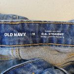 Old Navy  High Rise OG Straight High Rise Blue Stretch Denim Jeans Sz 16 Photo 4