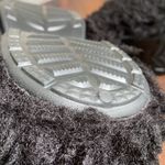 Crocs Siren Doodle Platform Chunky Heel Fuzzy Faux Fur Slides M9/W11 Shaggy Clog Photo 7