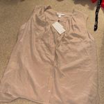 Hugo Boss  button down tank blouse medium NWT beige Photo 0