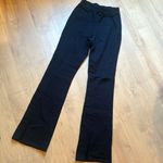 Good American  Womens Essentials Black Split Flare Cotton Sweat pants Photo 3