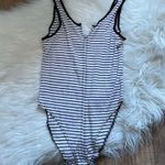 Urban Outfitters OUT FROM UNDER Black & White Striped Bodysuit Photo 1