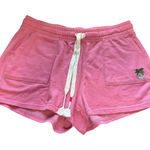 Wildfox  Norah Palm Tree Embroidered Pink Sweatshorts Size L Photo 0