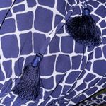 Michael Kors  Long Sleeve Mini Dress Women’s Medium Navy Animal Print Flowy chic Photo 7