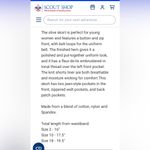 GirlScouts Boyscouts official uniform skort olive 18W Green Photo 6