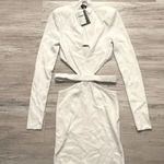 Michael Costello NWT  x REVOLVE Jalene Mini Dress in White Small Photo 1