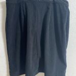 Button Front Patch Pocket Corduroy Skirt L Black Size L Photo 1