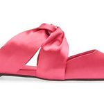 Jeffrey Campbell Tied Down Mule Fuchsia Satin Photo 4