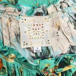 Johnny Was $398 NWOT  Tulum Relaxed Tiered Floral Teal Mini Dress Multicolor Sz S Photo 8