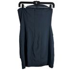 Forever 21  Womens Sz S Strapless Dress Dark Blue Short Tiered Bodycon Party Photo 2