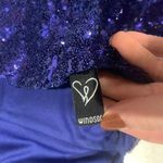 Blue Sequin Prom Dress Photo 8