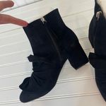 Rebecca Minkoff NWT  Black Suede Lara Bootie Pull on Bow Womens Size 10M Photo 3
