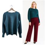 Nanette Lepore  New Knit Evergreen Long Sleeve Sweater Top Size 1X Sparkle Photo 1