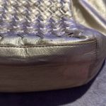 Coach - North South Metallic Woven Leather Gold‎ Leather Shoulder Bag Tote F17099 Photo 11