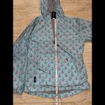 Charles River Apparel Charles‎ River Aqua Coral Anchor Hooded Rain Coat Anorak Mercyhurst Lined XXS Photo 3