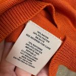 Philosophy  Pumpkin Orange Lightweight Fitted Short Sleeve Sweater Top XL Photo 4