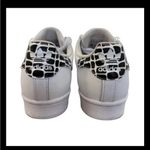 Adidas  Superstar Women’s S6 White Black Croc Pattern Classic Shell Toe Sneakers Photo 6