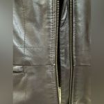 Alfani  100% Leather Jacket Dark brown women’s Medium Photo 6
