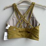Lululemon NWT  Free to Be Serene Long Line Max Support Gold Size 2 Size XS Strapp Photo 4