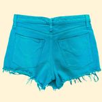 Hudson Jeans Hudson Turquoise Blue Gemma Cut-Off Jean Shorts Size 26 Photo 1