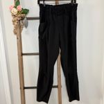 Athleta  Skyline Black Paper Bag Pull On Pants High Waist Tapered Leg Size 4 Photo 1