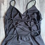 Windsor Glitter V-Neck Black Mini Dress SZ S Black Formal Mini Dress Photo 7