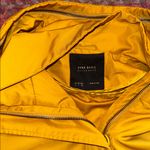 ZARA  GOLDEN MUSTARD YELLOW HOODED RAIN JACKET PEPLUM OUTERWEAR Photo 4