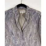 Giorgio Armani  Womens Blazer Gray Graphic Print Evening Italian Jacket Size 8 Photo 2