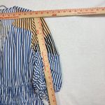 Loft MP Striped Tied Puff Sleeve Midi Dress Beach Nautical Spring Casual Party Photo 8