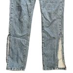 Missguided  High Rise straight Leg Jeans With Hem Slits Photo 5