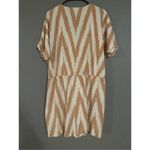 Lou & grey for Loft Brown Sugar Cream Ikat Self Tie Romper Womens Size XL Photo 8