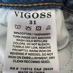 Vigoss Frankie Slim Straight Distressed Cropped Jeans size 31 Photo 7