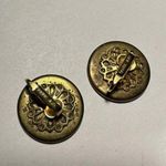 Vintage Signed Vogue JLRY Clip On Round Shell Earrings Photo 7