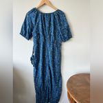 Gap Navy Blue Floral Maternity Jumpsuit Photo 8